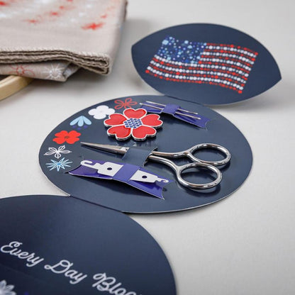 🔥LAST DAY 50% OFF - 🌸Red, White & Bloom Embroidery Kit