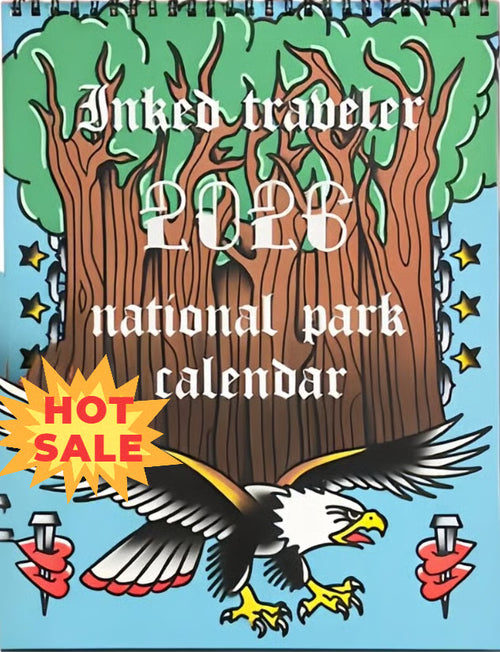📅2026 National Park Calendars - American traditional tattoo - nature lovers - gifts for him