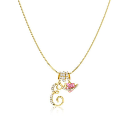 ✨Gold 3-Layering Initial A-Z Letter Heart Pendant Necklaces💗