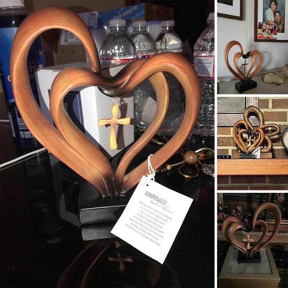 LAST DAY 49% OFF💞Handmade Easter Jesus Entwined Hearts Cross