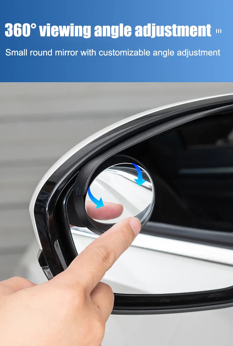 🔥Hot Selling 50%🔥 Car Rear View Mirror Small Round Mirror Rain Eyebrow