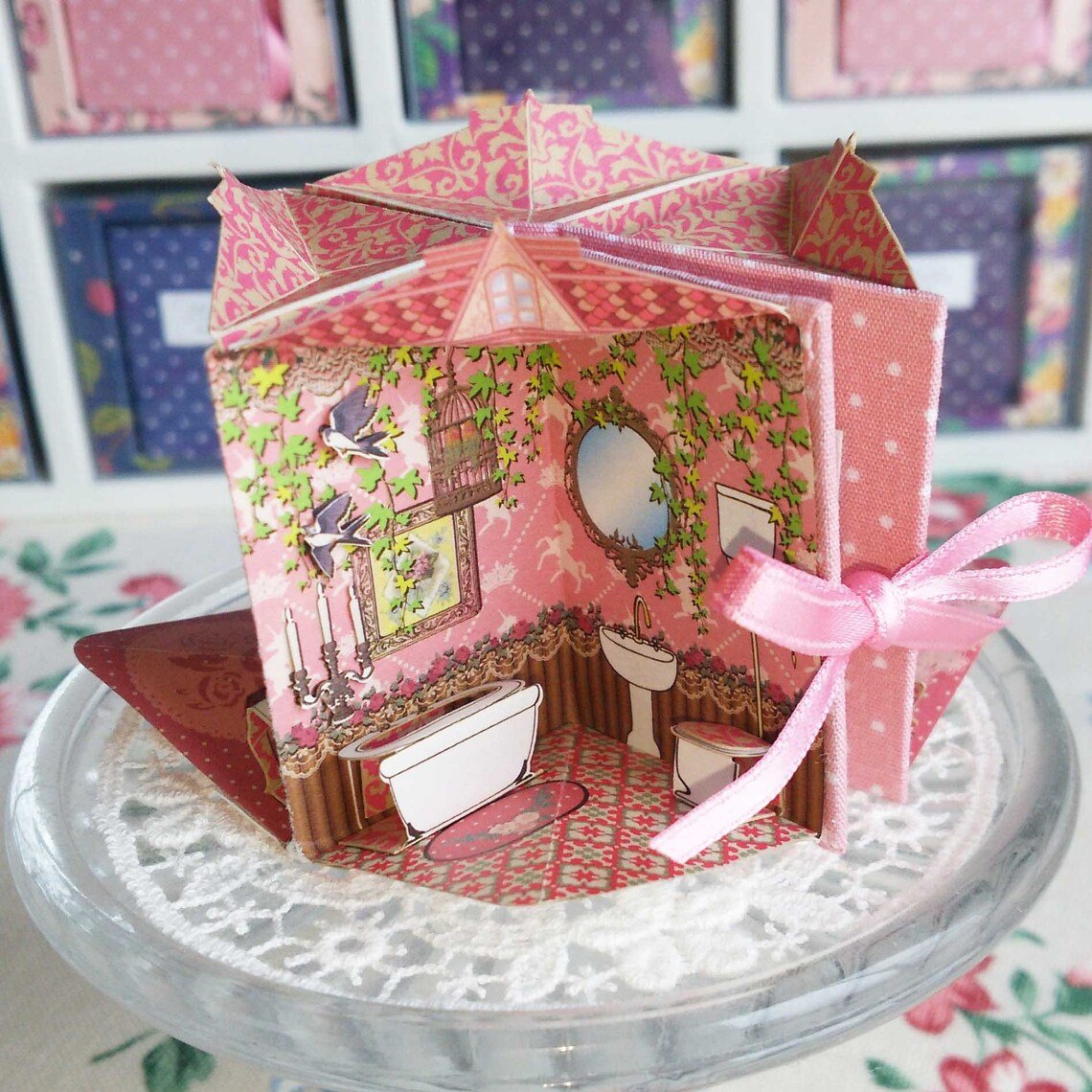 🔥Last Day 50% OFF - 🎀1:12 scale tiny  book houses