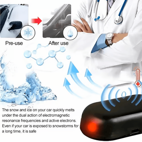 🏆10K+ SOLD LAST WEEK! - ❄️2025 Newest Electromagnetic Snow and Ice Prevention Device (Solar Powered)