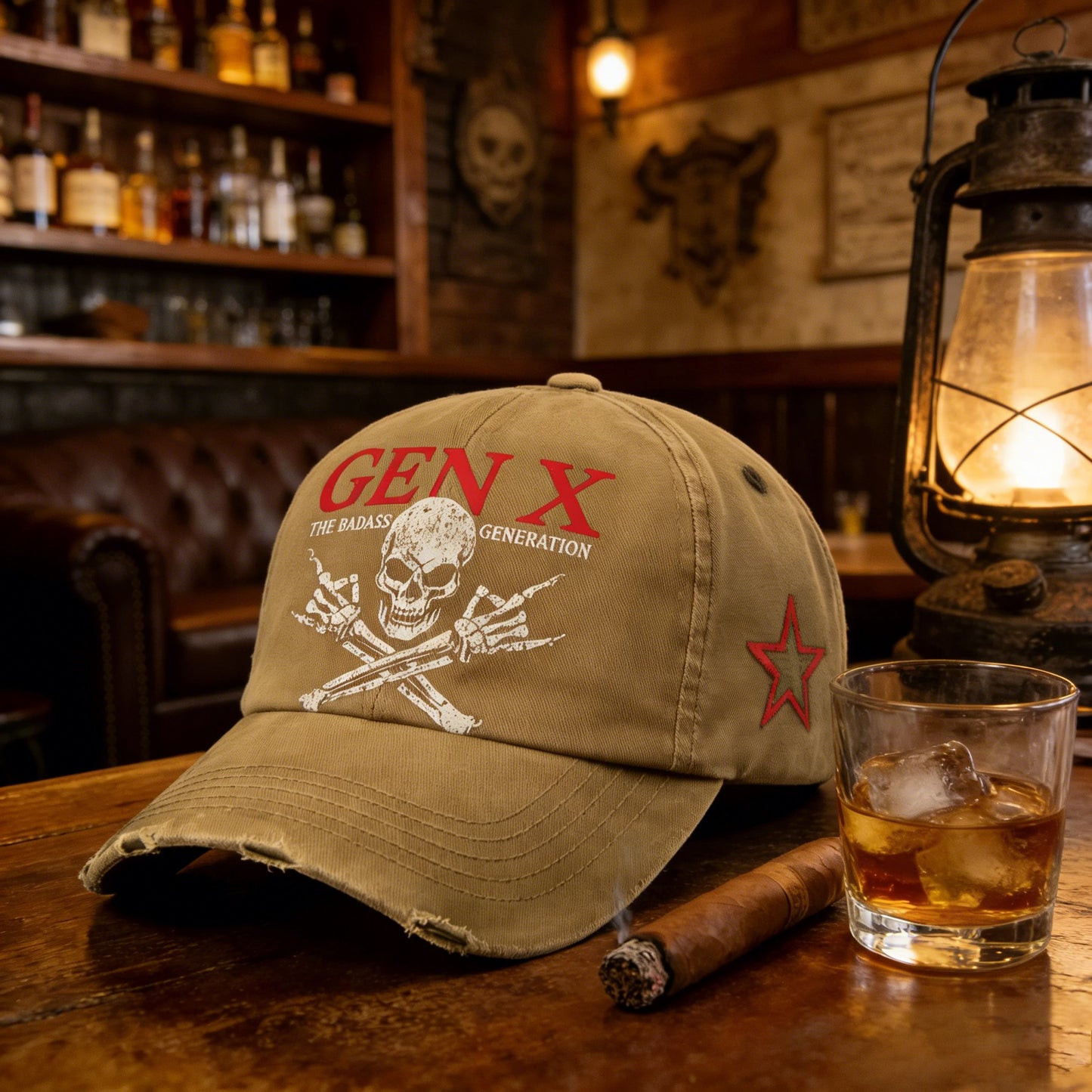 🔥Last Day: Buy 3 Get 1 Free - 💀Gen X Rebel Skull Cap🏴‍☠️