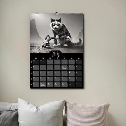 🔥Last Day 50% OFF - 🐱🖤Black Metal Cat Calendar 2026