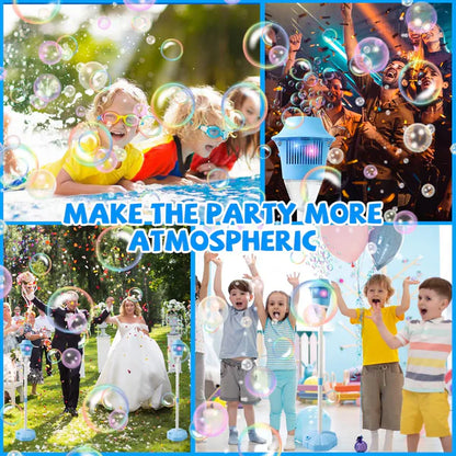 🫧 Standing Bubble Machine with Lights | Battery Operated | Fun for Family & Neighbors 🎉