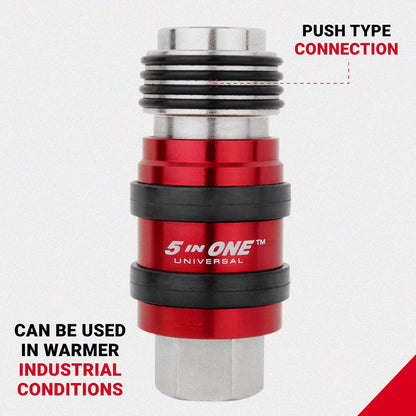 🔥LAST DAY 49% OFF - 🛠️5-in-1 Universal Safety Exhaust Air Coupler