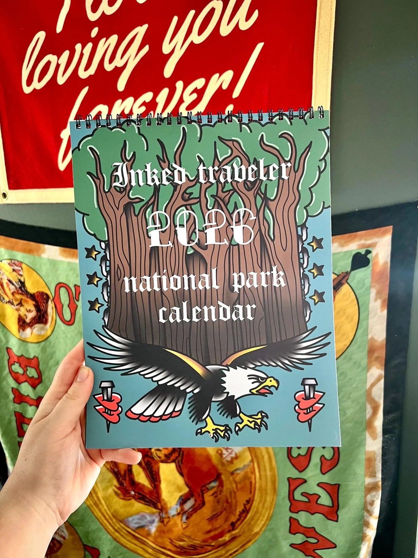 📅2026 National Park Calendars - American traditional tattoo - nature lovers - gifts for him