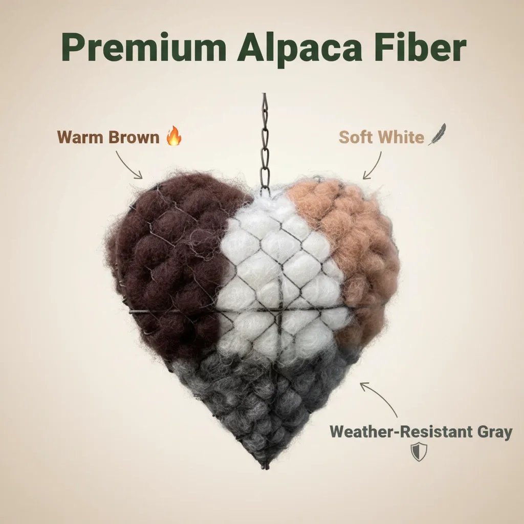🔥LAST DAY 49% OFF - 🕊️ Handmade Alpaca Fiber Bird Nesting Heart