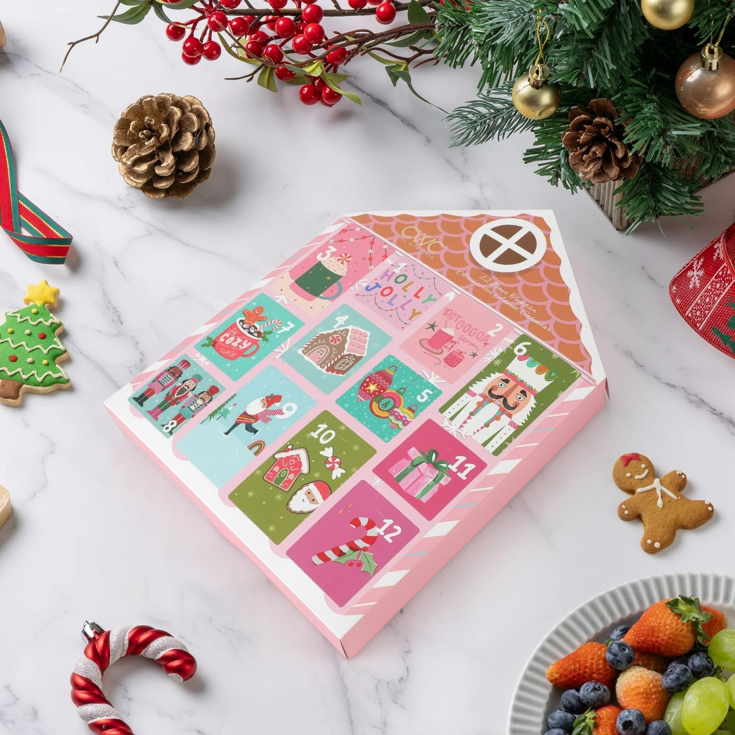 🎅Christmas Advent Calendar – 12-Piece Holiday Water Cup Accessories Set