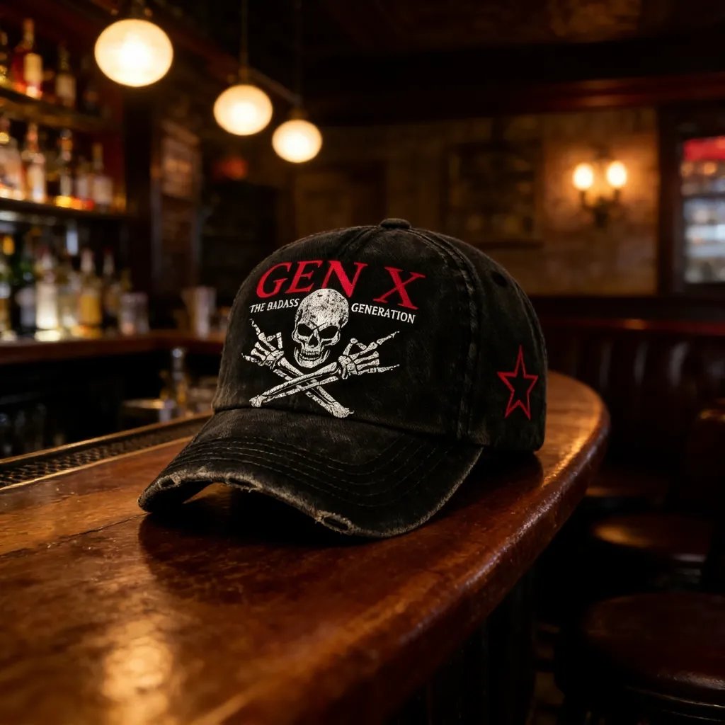 🔥Last Day: Buy 3 Get 1 Free - 💀Gen X Rebel Skull Cap🏴‍☠️