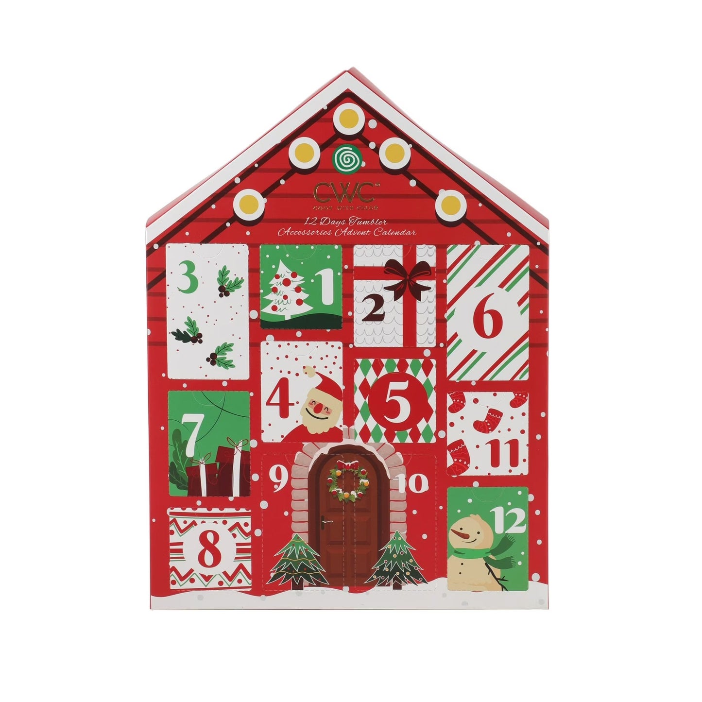 🎅Christmas Advent Calendar – 12-Piece Holiday Water Cup Accessories Set