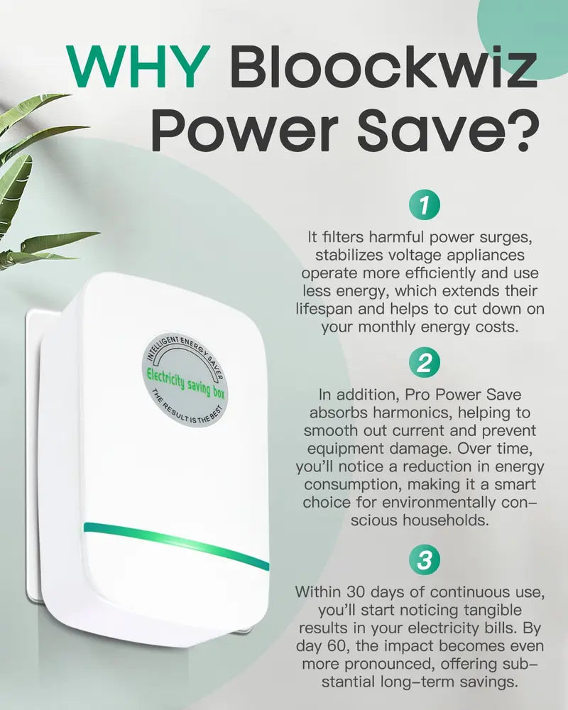 Energy Saver Plug-In Power Box with US Plug 2026 Updated Design, Compatible with 90–250V Input Range