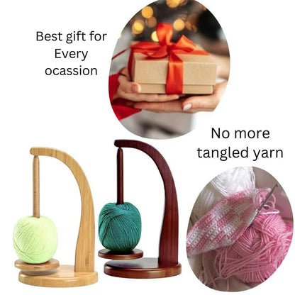 🔥Last Day 40% OFF -Wooden Yarn Winder with Magnetic Attachment Stable Base