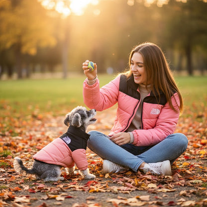 🔥Color-Block Puffer Jacket for Pets - Windproof, Waterproof, Warm & Comfortable