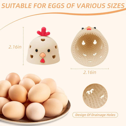 Silicone Egg Cleaner Brush, Silicone Egg Cleaning Brush for Farm Fresh Eggs, Chicken Coop Cleaning Tools, Egg Washer, Chicken Coop Accessories