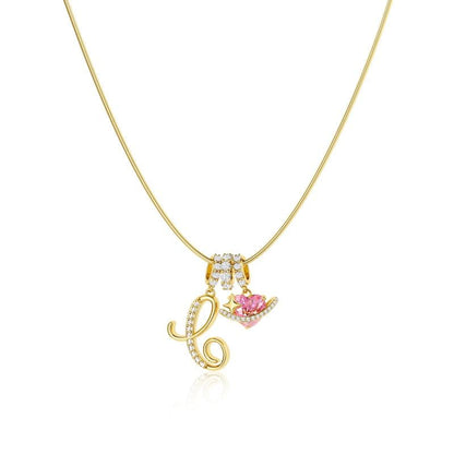 ✨Gold 3-Layering Initial A-Z Letter Heart Pendant Necklaces💗