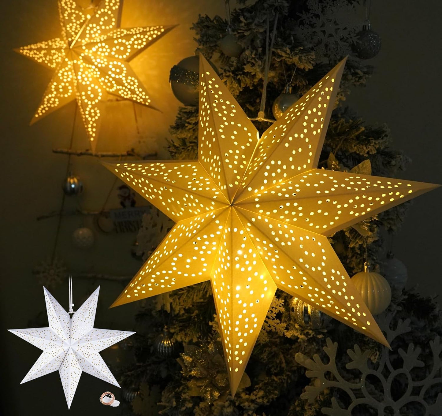 🔥Hot Sale 49% OFF-🎁Paper Star Lantern Lamp ⭐🔥