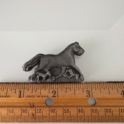 🐈‍⬛✨Vintage Handcrafted Pewter Cat Pin With Kitten Pierced Earrings & Necklace