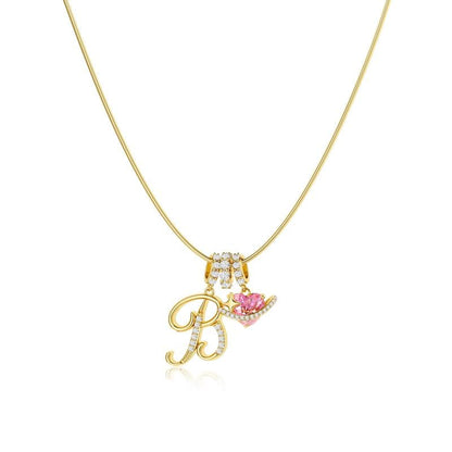 ✨Gold 3-Layering Initial A-Z Letter Heart Pendant Necklaces💗