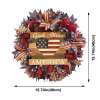 🏵100% Handmade American Patriotic God Bless Wreath(James Oliver Handmade®)