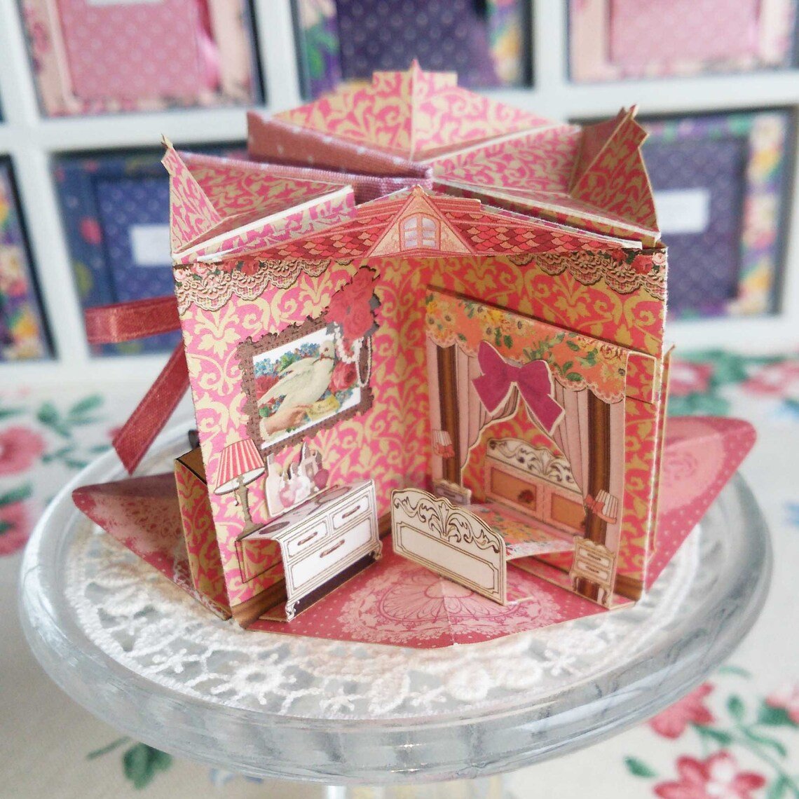 🔥Last Day 50% OFF - 🎀1:12 scale tiny  book houses