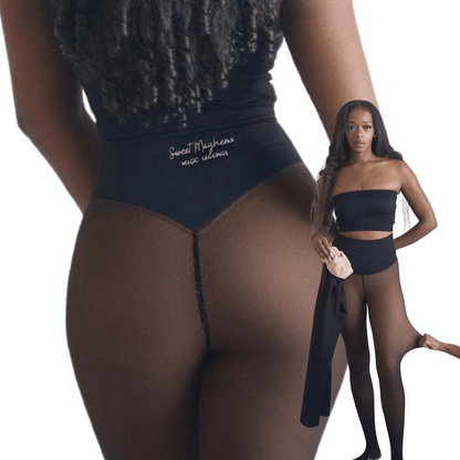 ⏰LAST DAY BUY 1 GET 1 FREE ( Add 2 Pcs To Cart ) ⏰ - 2026 New Compression Band Model One-Seam Translucent Fleece Lined Tights