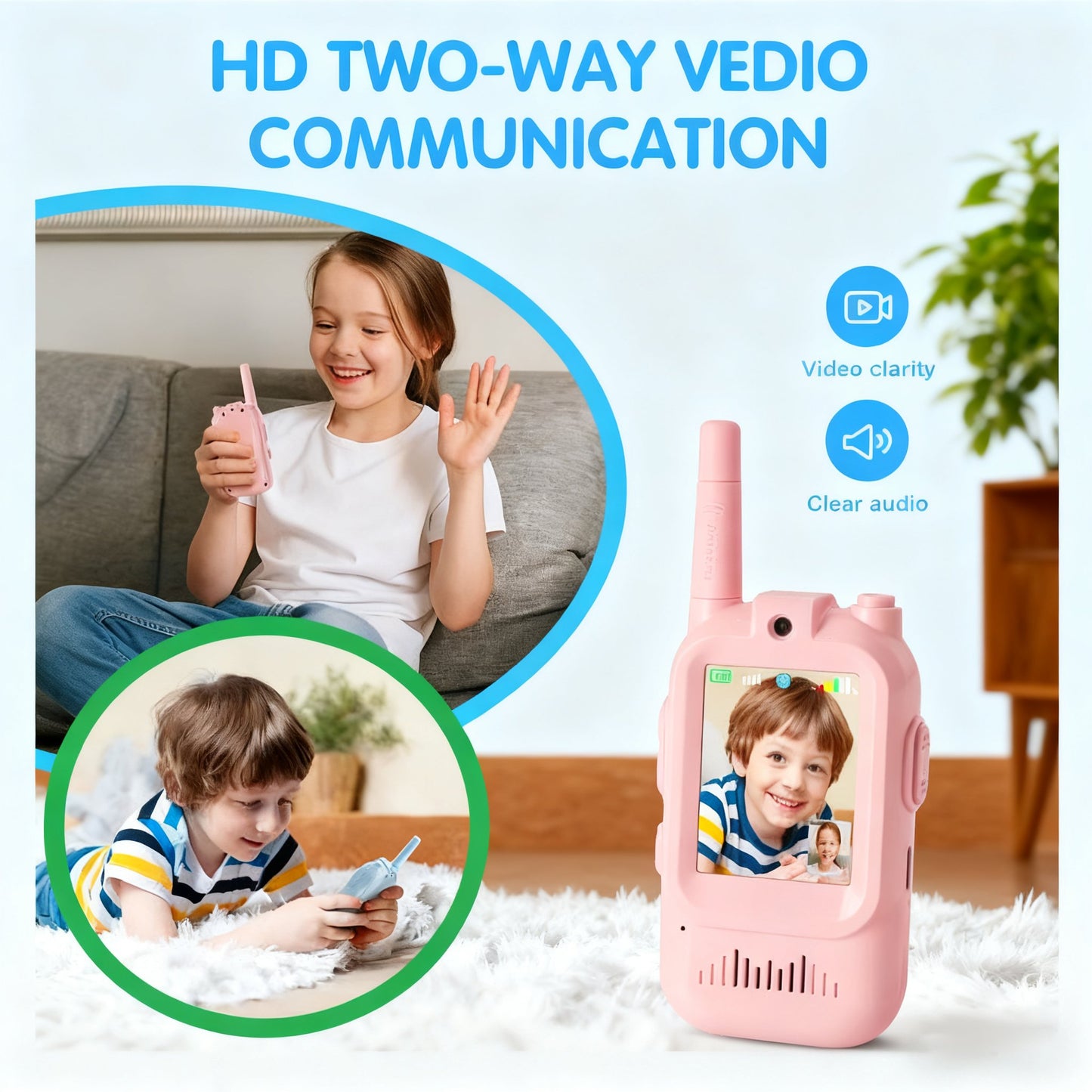 🧒📞Video Walkie Talkies for Kids