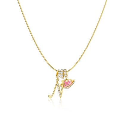✨Gold 3-Layering Initial A-Z Letter Heart Pendant Necklaces💗