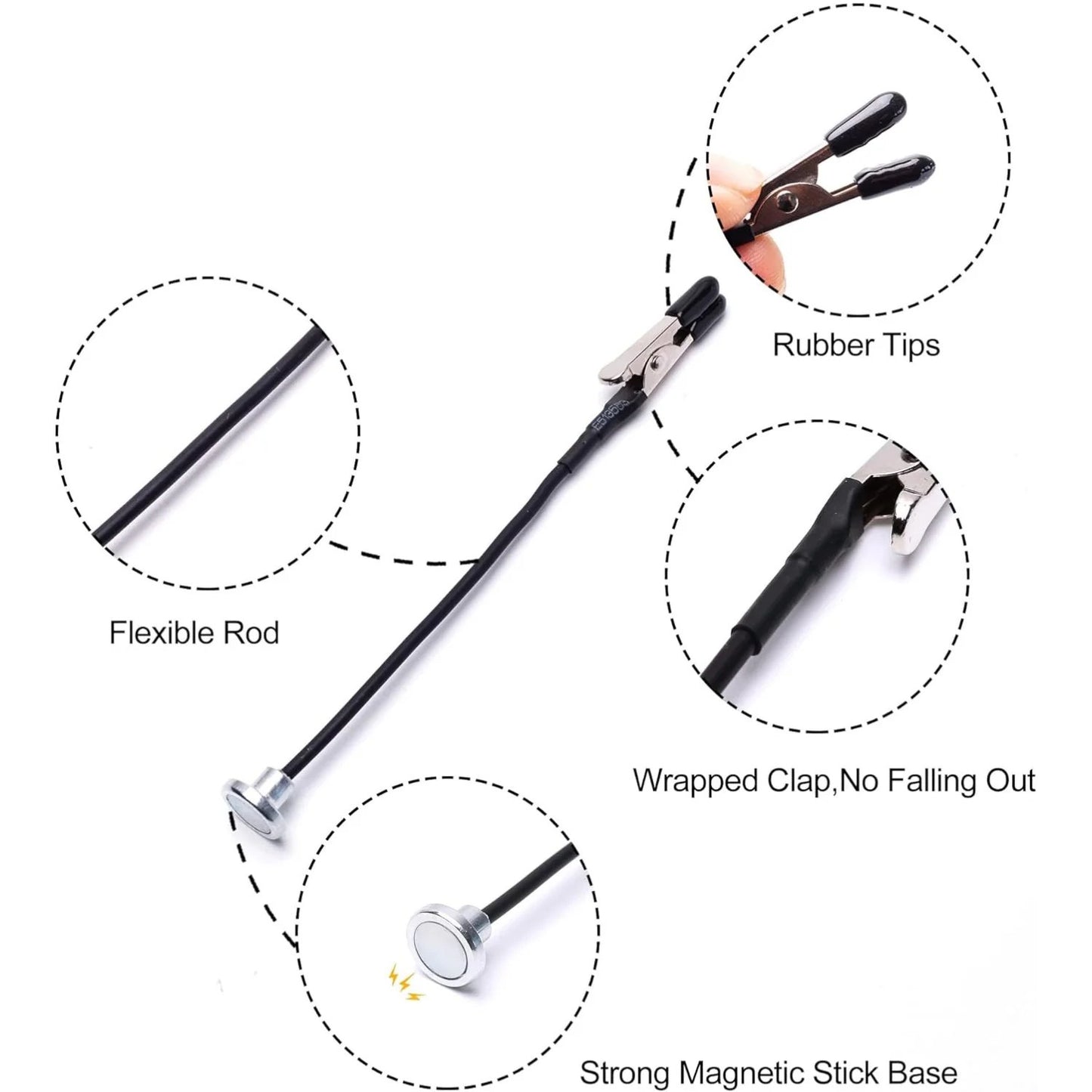 🧲MagStand Pro Magnetic Helping Hands Soldering Tool - Adjustable Alligator Clip Holder
