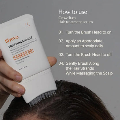Hair Growth Serum with Built in Brush - Hair Growth & Thickening Serum for Scalp Nourishment