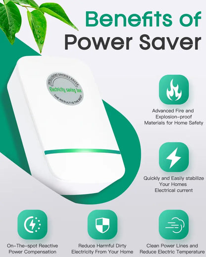 Energy Saver Plug-In Power Box with US Plug 2026 Updated Design, Compatible with 90–250V Input Range