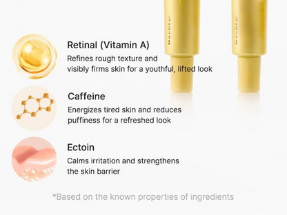 Booster Shot Skin Renewal Duo - Vitamin C & Retinal for Day And Night Brightening, Pore Minimizing, Moisturizing, and Fades Dark Spots