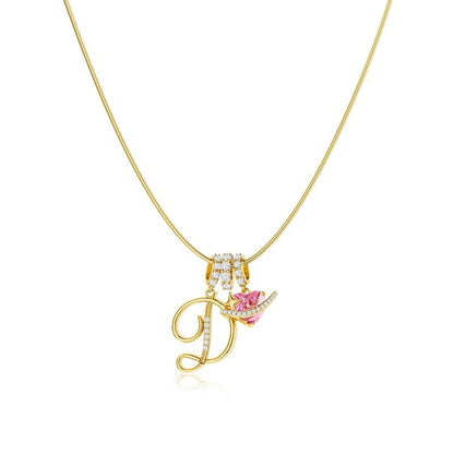 ✨Gold 3-Layering Initial A-Z Letter Heart Pendant Necklaces💗