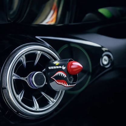 🔥Last Day 49% OFF-🚗Shark Mouth Warplane — Turn Your AC Vent Into a Fighter🚁