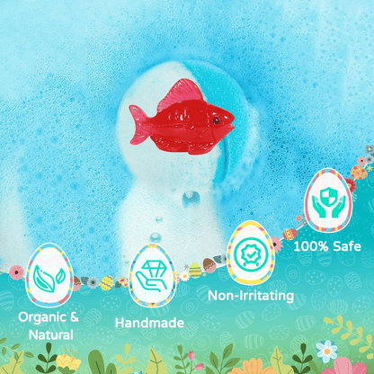 🔥LAST DAY 49% OFF - 🛁 Natural Bath Bombs for Kids with Mega Bubbles & Surprise Inside 🥚✨ Same as in the video