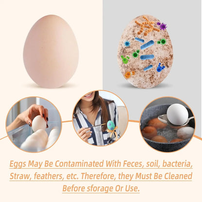 Silicone Egg Cleaner Brush, Silicone Egg Cleaning Brush for Farm Fresh Eggs, Chicken Coop Cleaning Tools, Egg Washer, Chicken Coop Accessories
