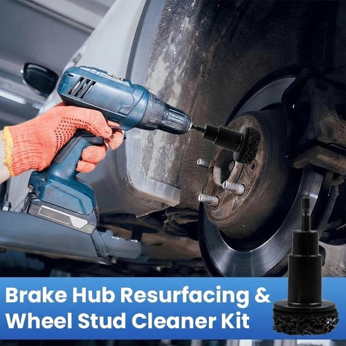 🔥Last Day 49% OFF - Pro-Grade Wheel Hub & Stud Resurfacing Kit | Rust Removal Attachment