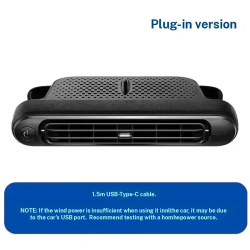 🔥LAST DAY 49% OFF -💨 Dual Turbo Car Seat Fan | USB Plug-in + Independent Switch | Rear Pillow Cooling for Personalized Comfort 🚗❄️