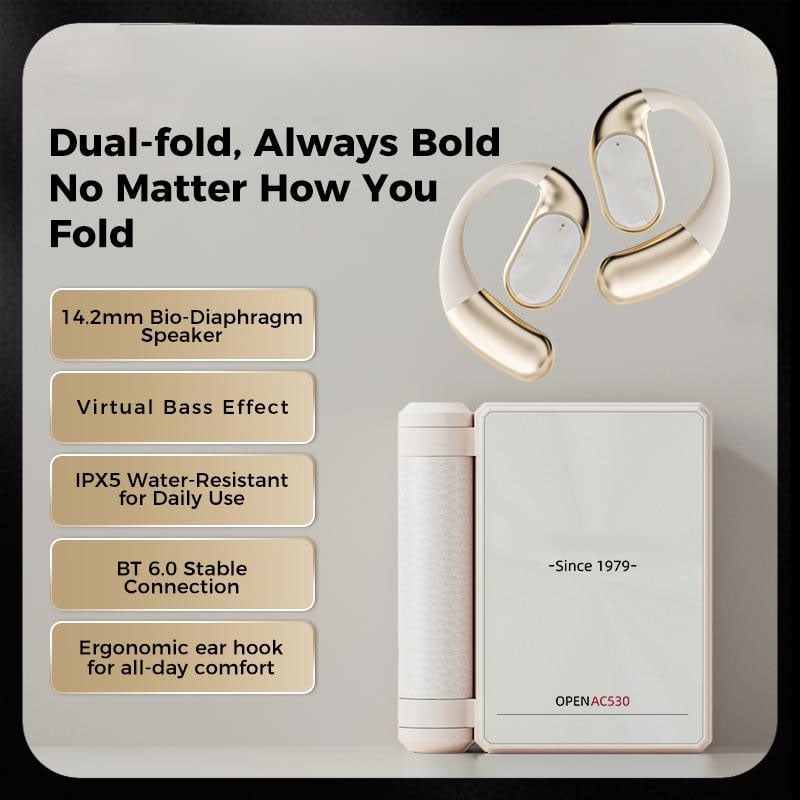 🔥Monster Ear Buds - Headphones Bluetooth with Dual-Fold Design