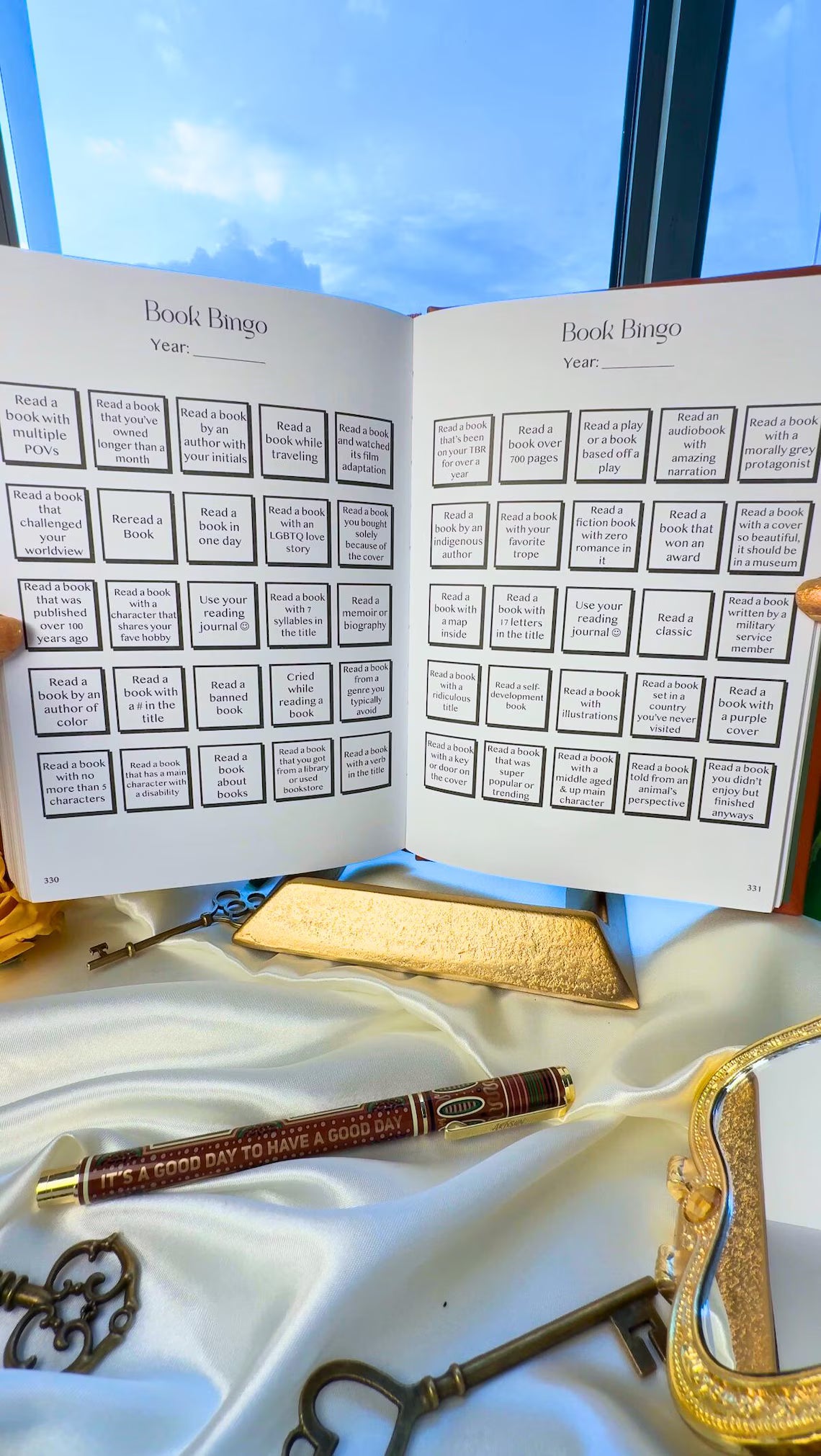 🎁LAST DAY 50% OFF-🎨📘The Cerulean Blue Reading Journal Bundle