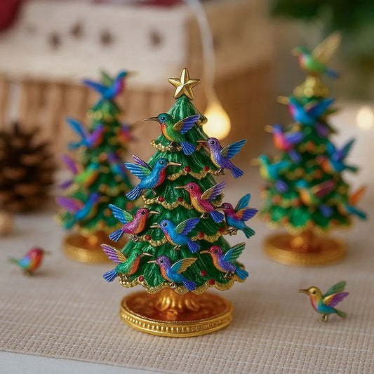 🔥Last Day 50% OFF🕊️Hummingbird Christmas Tree Ornament – Colorful Festive Table Decor