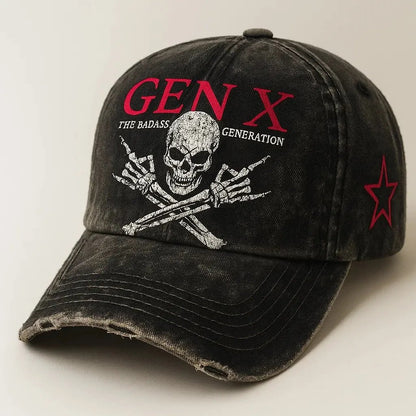 🔥Last Day: Buy 3 Get 1 Free - 💀Gen X Rebel Skull Cap🏴‍☠️