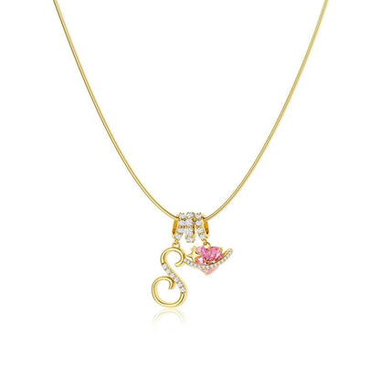 ✨Gold 3-Layering Initial A-Z Letter Heart Pendant Necklaces💗