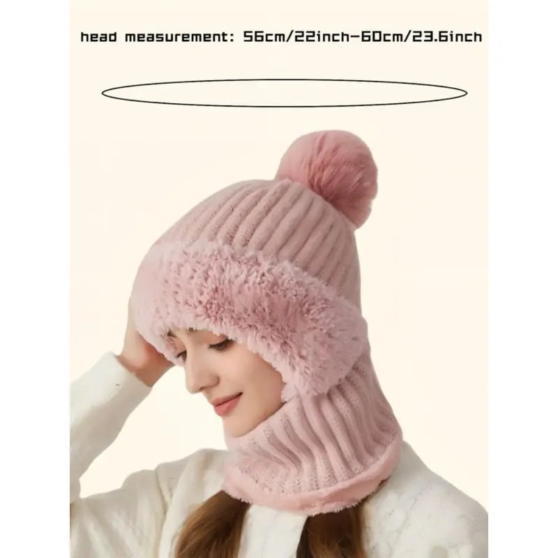 🔥LAST DAY 50% OFF - Women's Solid Pom Pom Beanie Hat