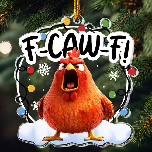 🎉F-CAW-F Acrylic Ornament – A Sparkling Gift for Besties