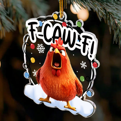 🎉F-CAW-F Acrylic Ornament – A Sparkling Gift for Besties
