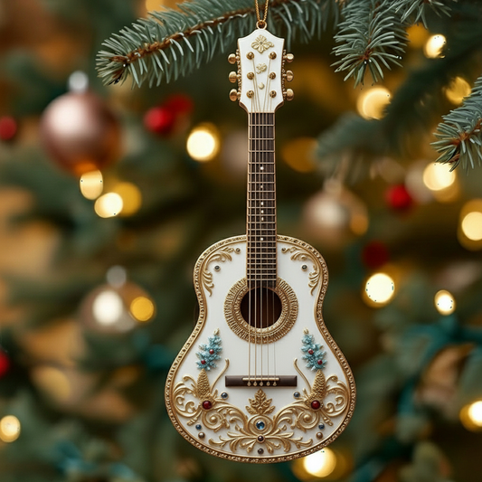 Golden Melody Christmas Ornaments