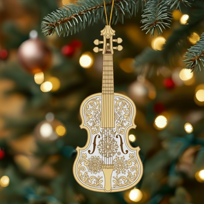 Golden Melody Christmas Ornaments