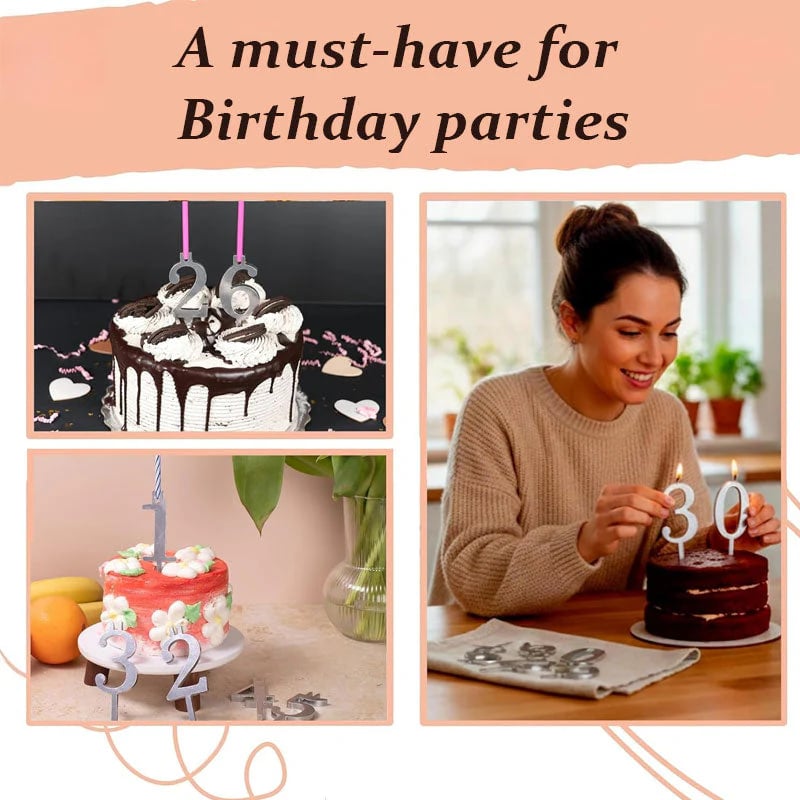 🔥Last Day 49% OFF - 🎂Reusable Birthday Number Candle Holders🎉
